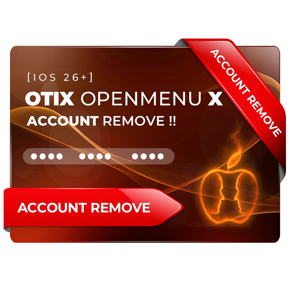 OTIX OPENMENU X Account Remove – iPhone 16 Plus (iOS 26)