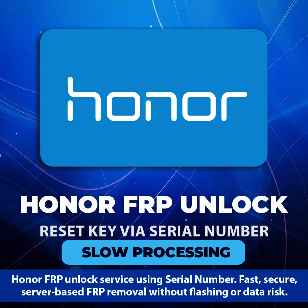 HONOR FRP Unlock Key via SN – Server Service (1-48 Hours )