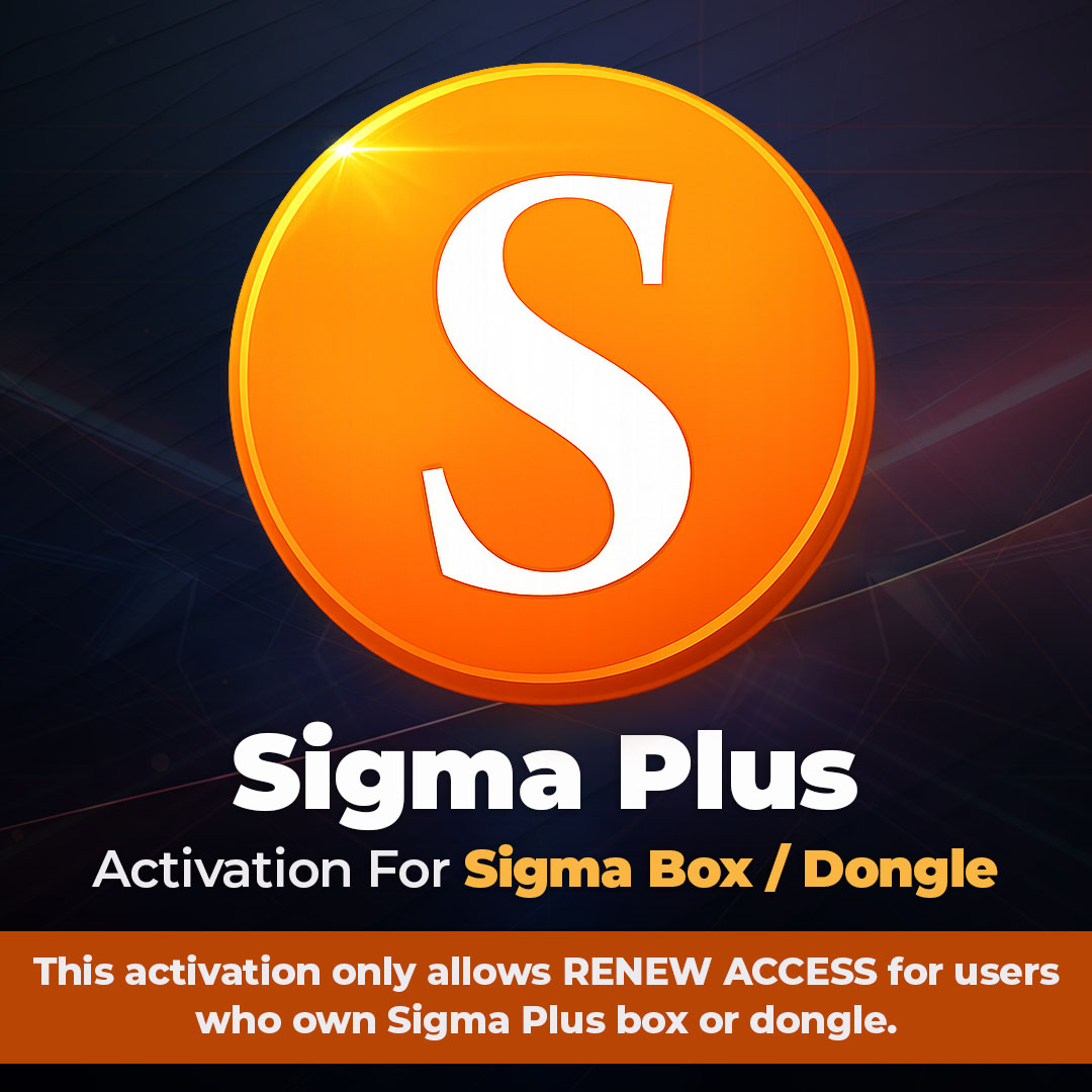 Sigma Plus 1 Year Access Activation For Sigma Box / Dongle