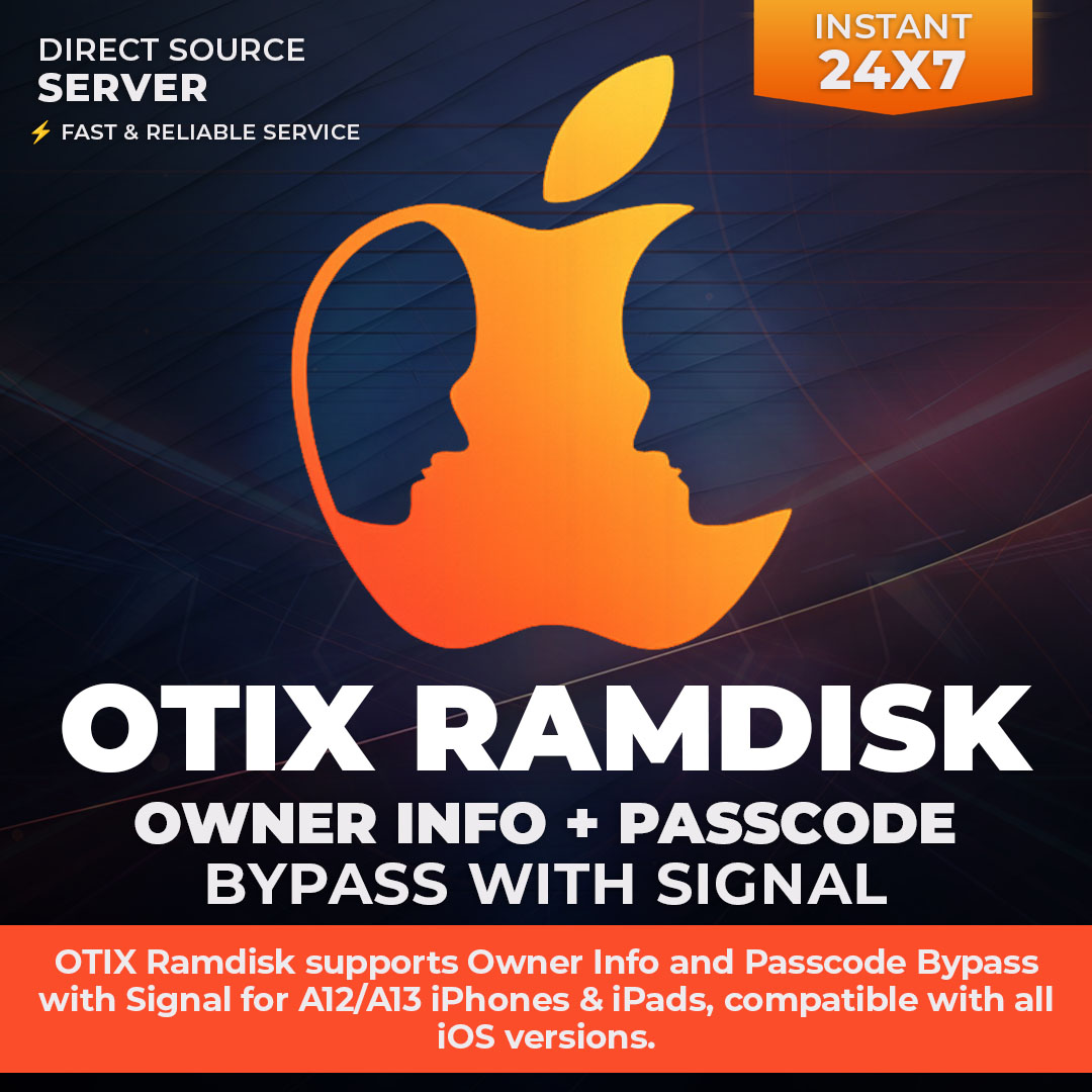 OTIX Ramdisk A13 | Owner Info + Passcode Bypass With Signal | iPhone SE2/11/11 Pro/11 Pro Max | A13 iPads | All IOS Version Supported⚡️